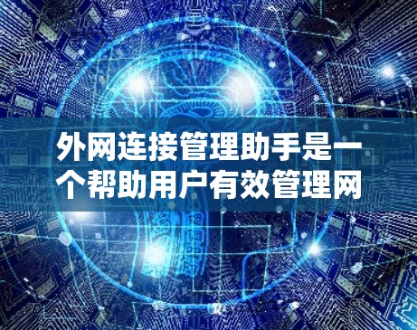 外网连接管理助手是一个帮助用户有效管理网络连接的工具或功能，通常用于优化和维护网络性能、安全性和可靠性。以下是一些可能的操作和功能