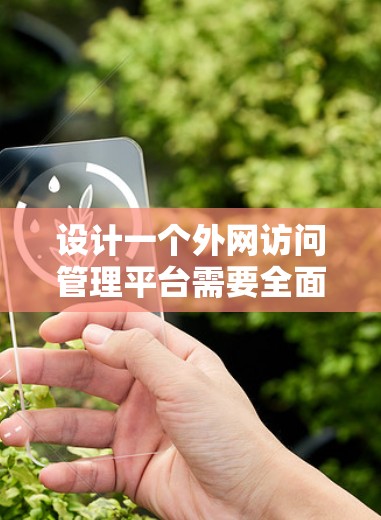 设计一个外网访问管理平台需要全面考虑多个方面，以下是对该平台的详细设计和实现方案